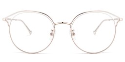 Edwards Geometric Rose-Gold Glasses0