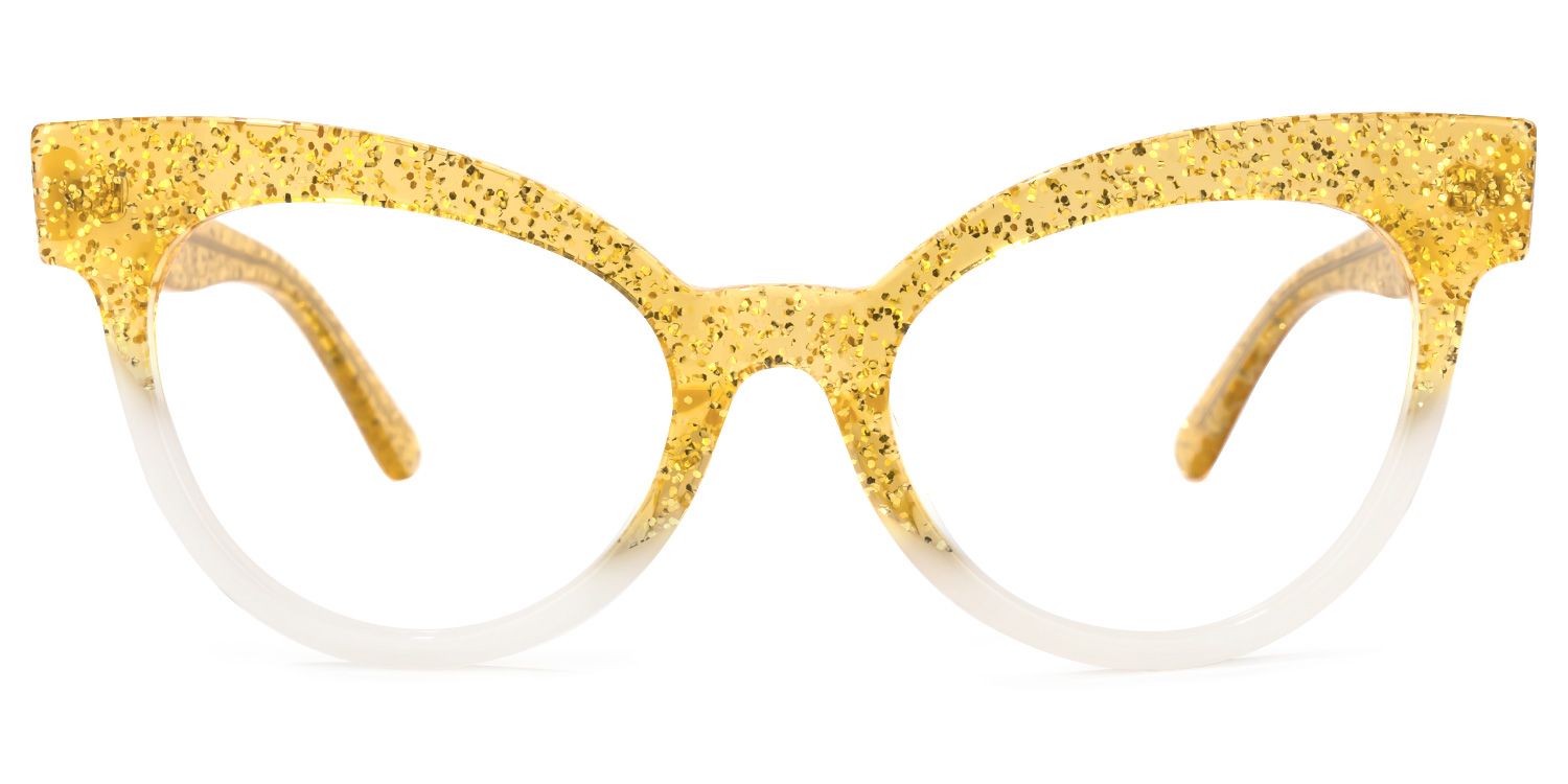 Haydee Cateye Yellow Glasses | Zeelool Glasses0