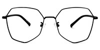 Crumpton Geometric Black Glasses0