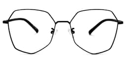 Crumpton Geometric Black Glasses0