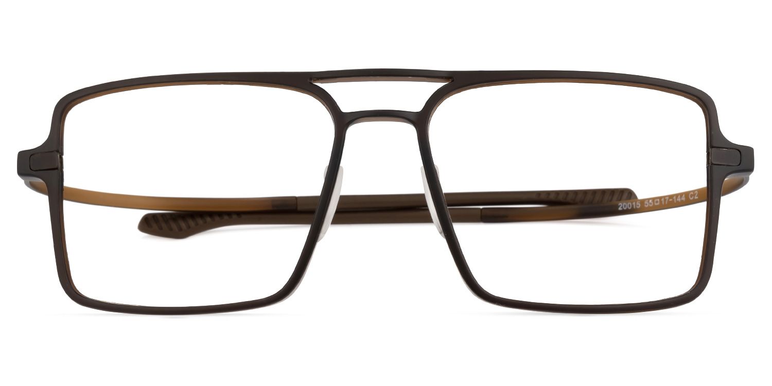 Dorthe Aviator Brown Glasses | Zeelool Glasses0