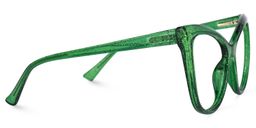 Gomez Cateye Green Glasses2