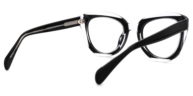 Karina Cateye Black Glasses | Zeelool Glasses3