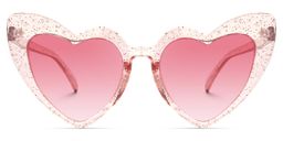 Monkina Heart Pink Sunglasses0