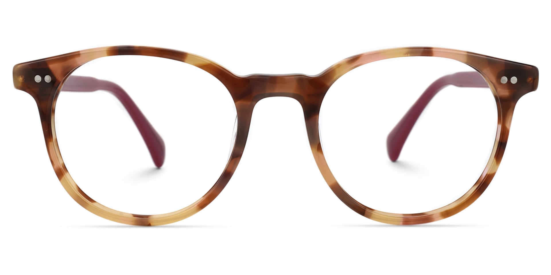 Tankins Round Brown Glasses | Zeelool Glasses0