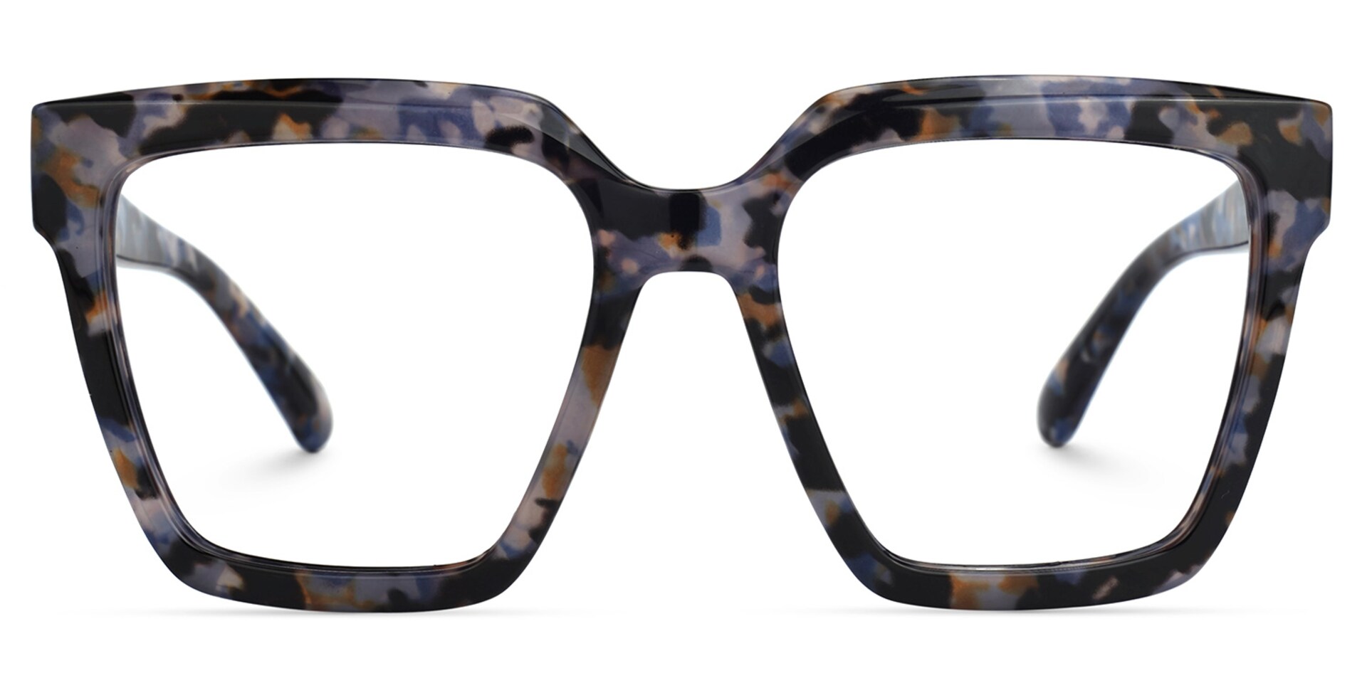 Coleman Square Blue-Floral Glasses | Zeelool Glasses0