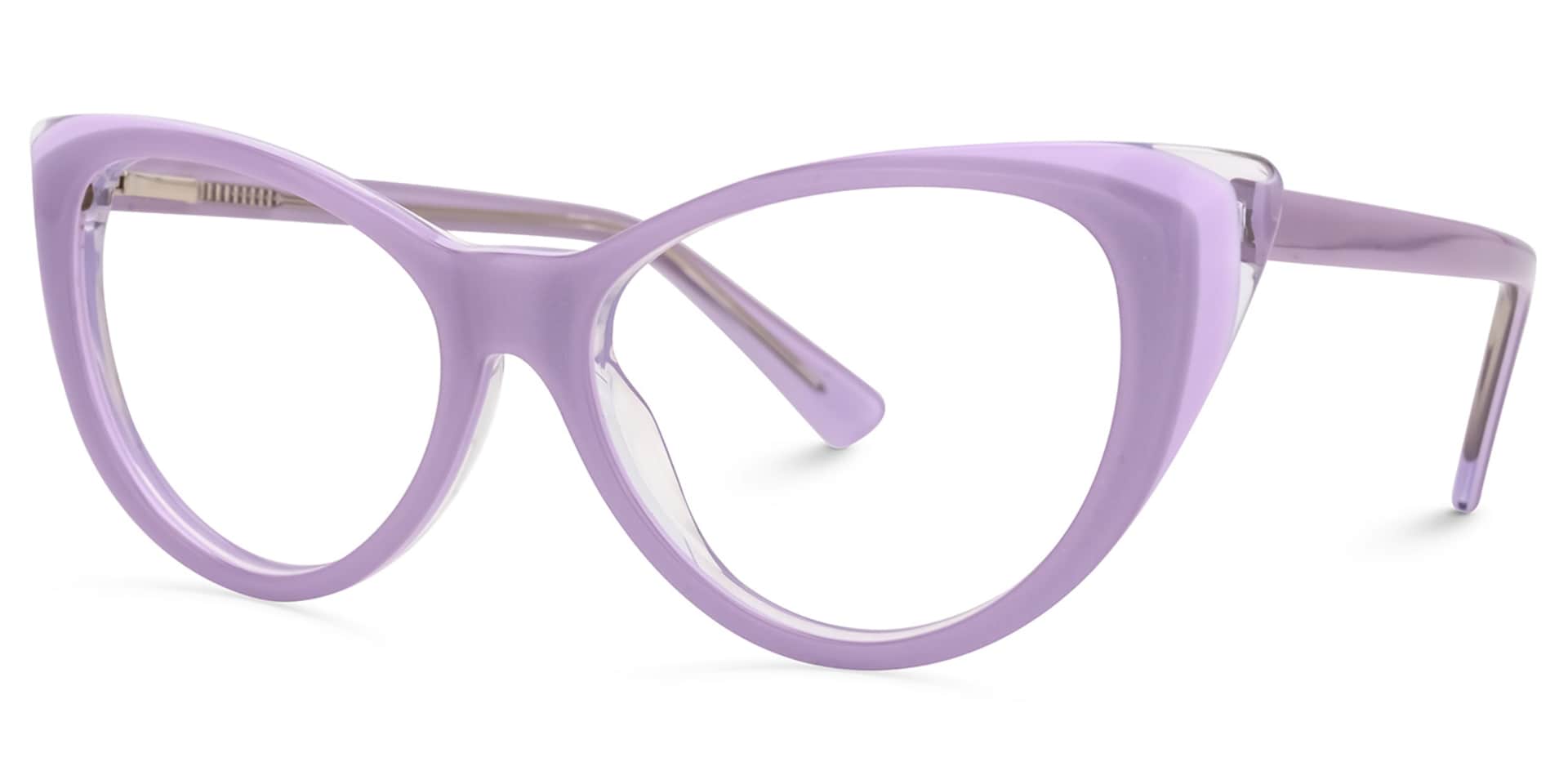 Vicky Cateye Purple Glasses | Zeelool Glasses1
