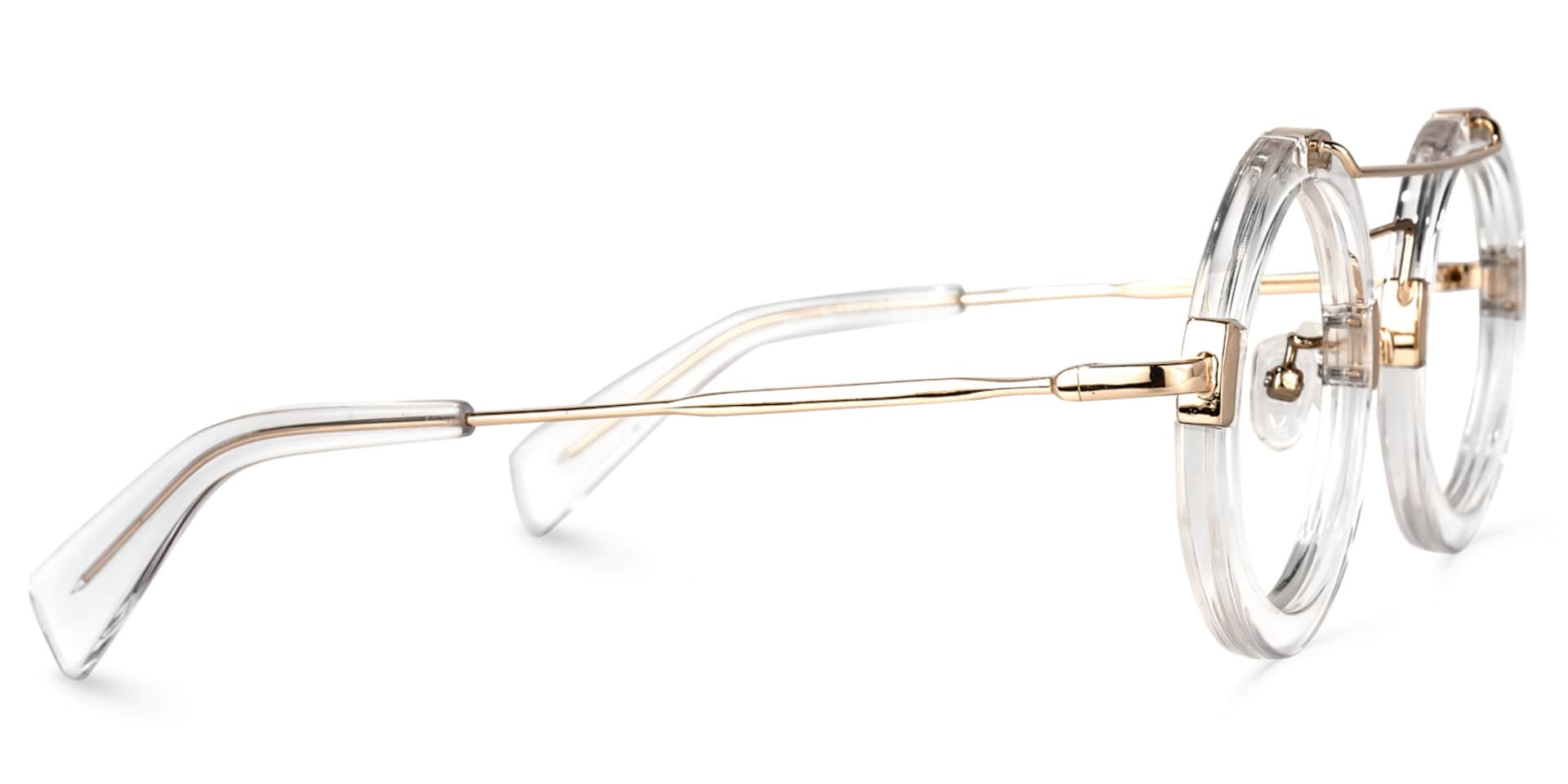 Martis Round Crystal Glasses | Zeelool Glasses2