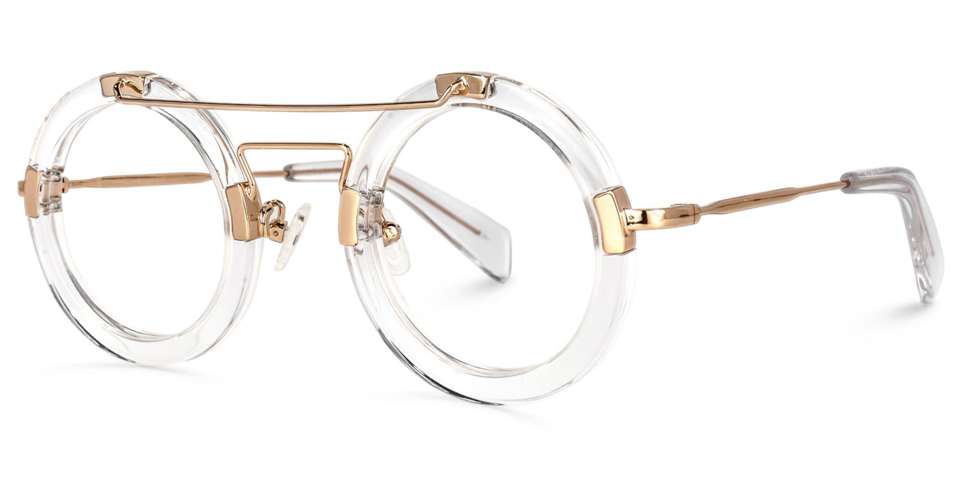 Martis Round Crystal Glasses | Zeelool Glasses1