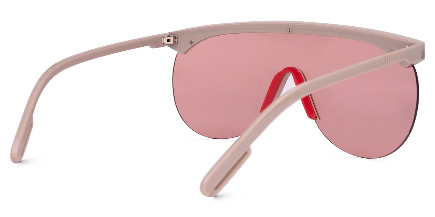 Olguimar Geometric Pink Sunglasses | Zeelool Glasses3