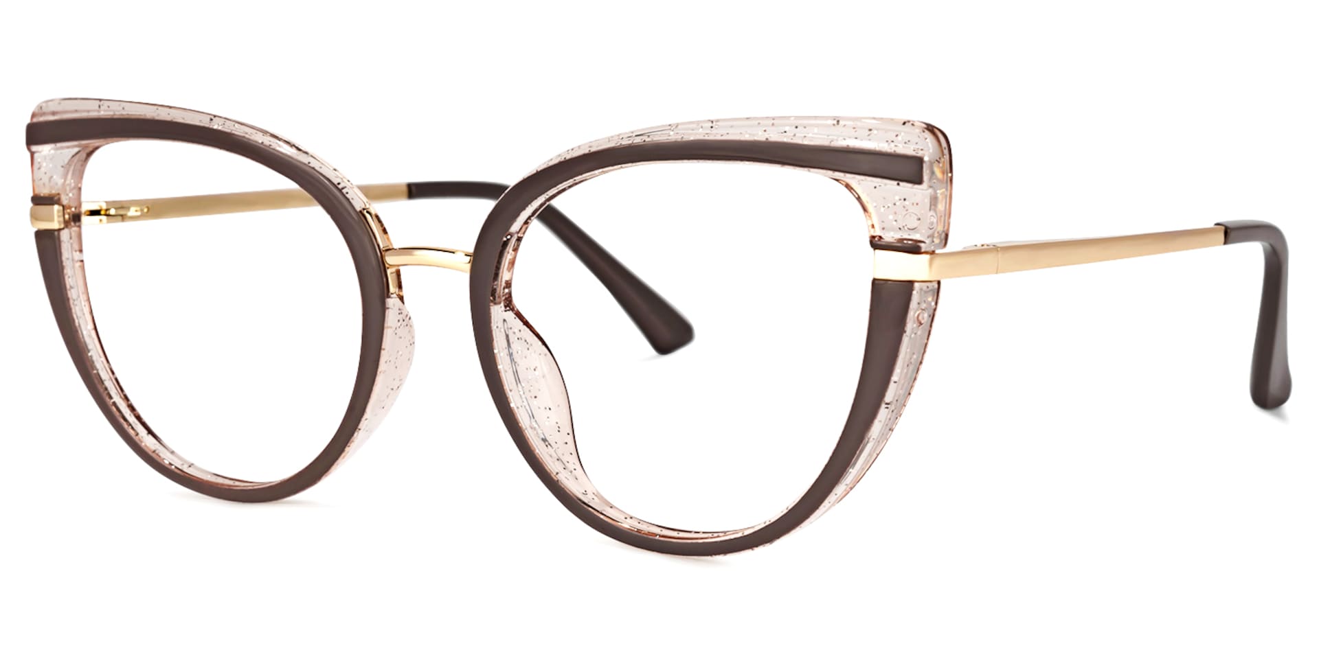 Medinas Cateye Khaki Glasses | Zeelool Glasses1