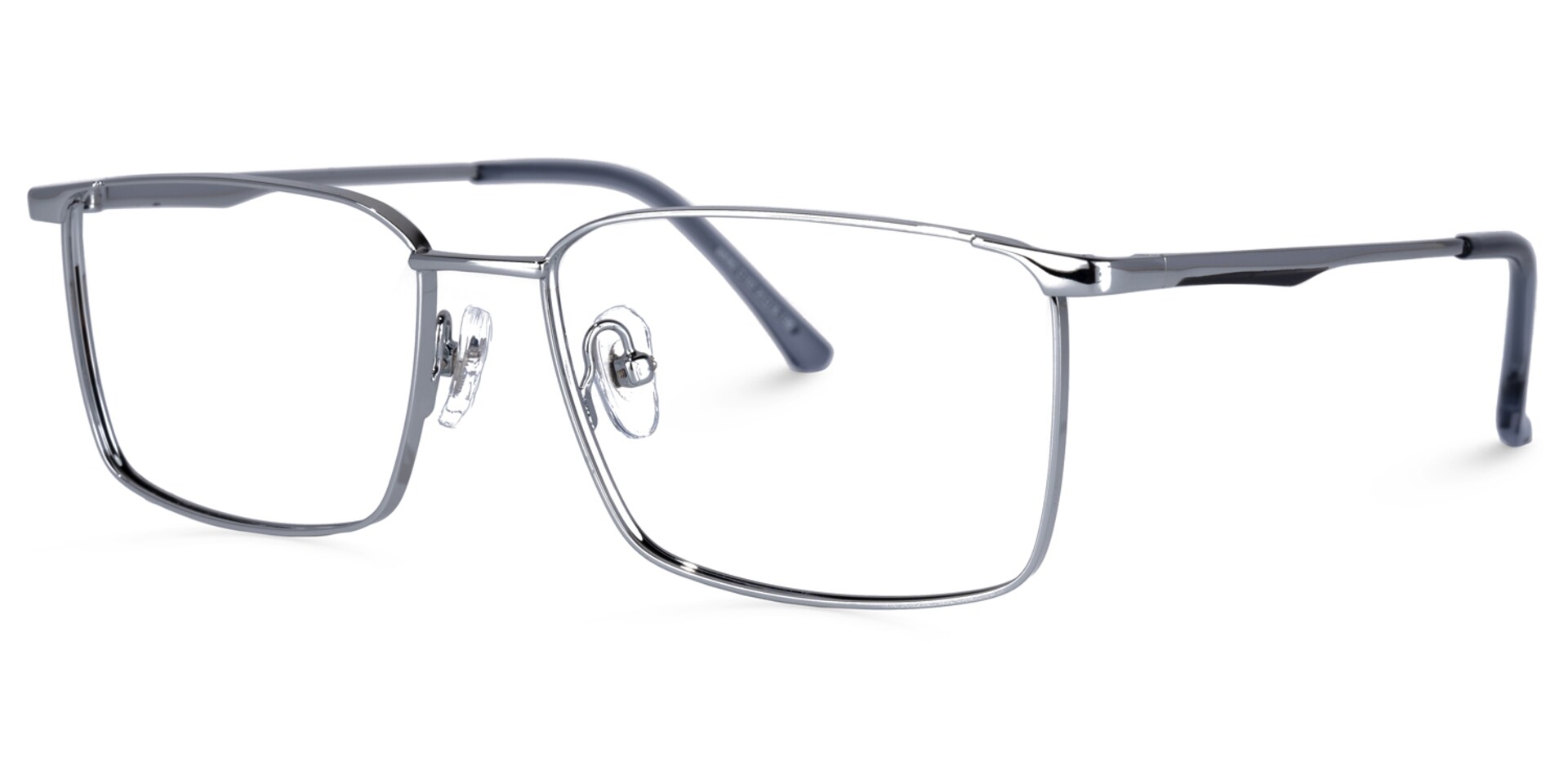 Tyrone Rectangle Silver Glasses | Zeelool Glasses1