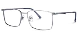 Tyrone Rectangle Silver Glasses1