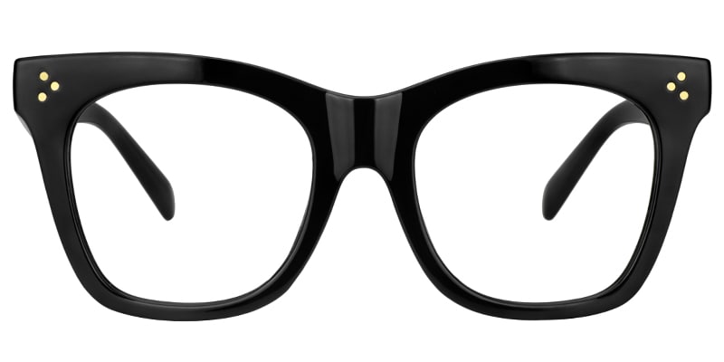Gordon Rectangle Black Glasses