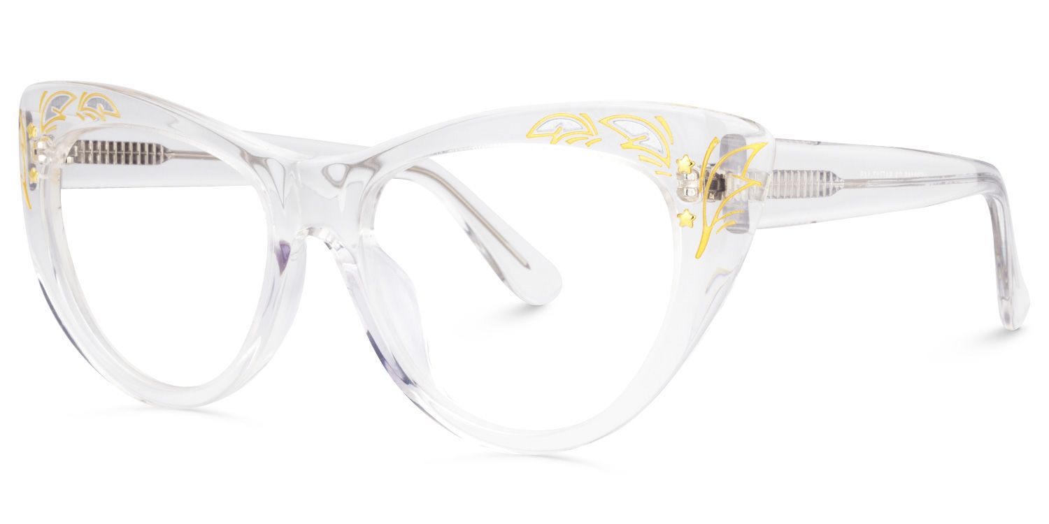 Pamela Cateye Clear Glasses | Zeelool Glasses