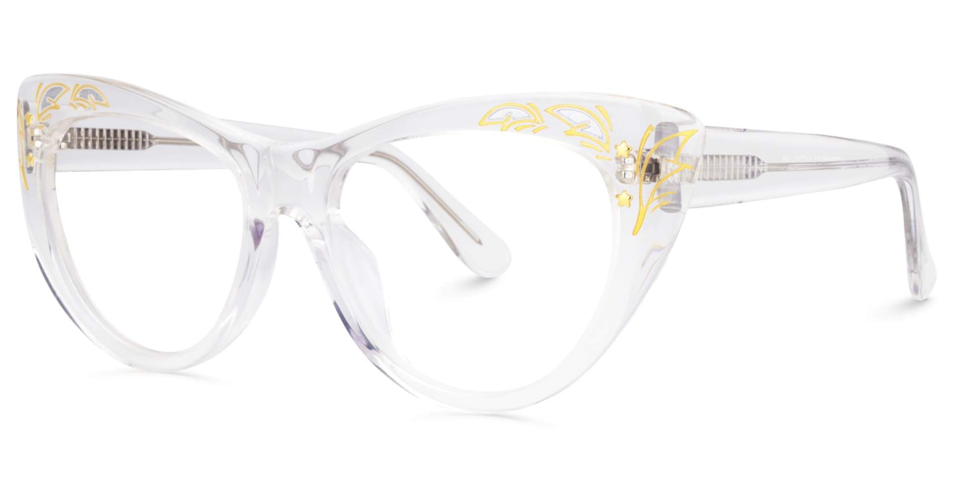 Pamela Cateye Crystal Glasses | Zeelool Glasses1