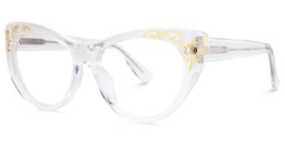 Pamela Cateye Crystal Glasses1