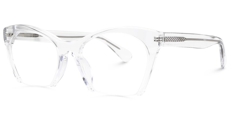 Christine Cat Eye Crystal Glasses | Zeelool Glasses1