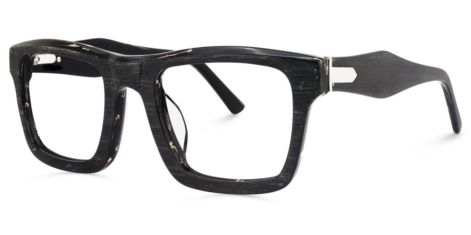 Rectangle Black Glasses | ZEELOOL Canada1