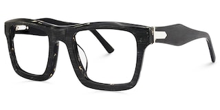 Riley Rectangle Black Glasses1