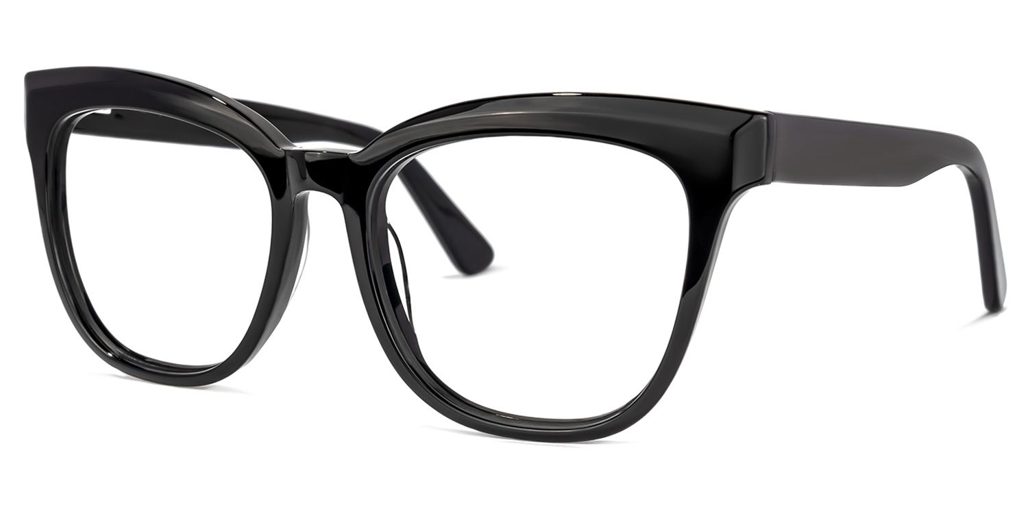 Payne Square Black Glasses | Zeelool Glasses1