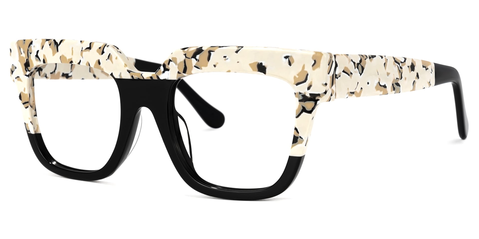 Carolann Square Black Frame Glasses | Zeelool Optical1