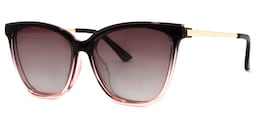 Tranika Cateye Black-Pink Glasses1