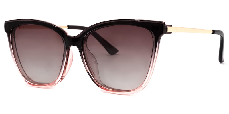 Tranika Cateye Black-Pink Glasses | Zeelool Glasses1