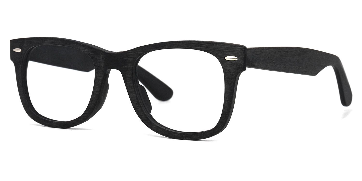 Ernie Square Black Glasses | Zeelool Glasses1