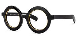 Calhoun Round Black Glasses4