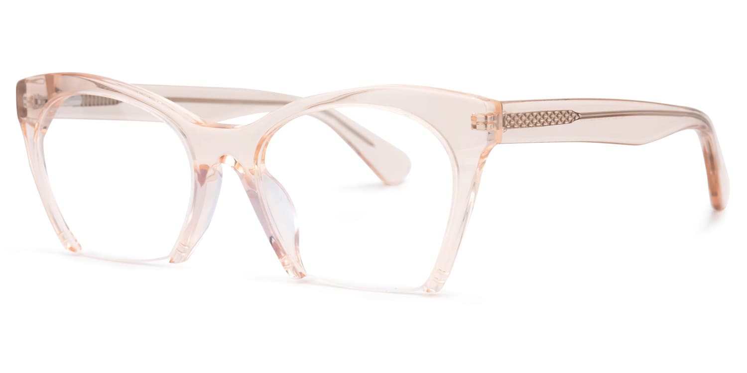 Christine Cat Eye Orange Glasses | Zeelool Glasses2
