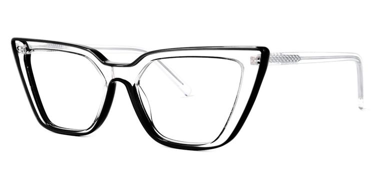 Yosef Cateye Black Glasses
