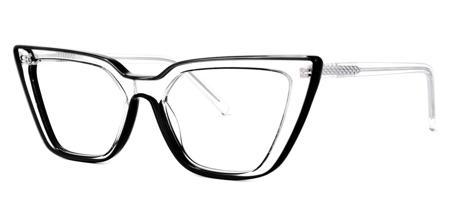 Yosef Cateye Black Glasses1
