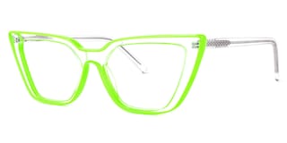 Yosef Cateye Green Glasses2
