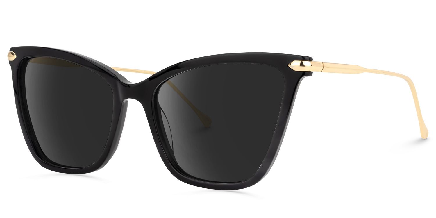 Hilary Butterfly Black Sunglasses | ZEELOOL1
