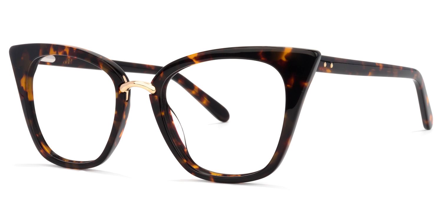 Wanda Cat Eye Tortoise Glasses | Zeelool Glasses2