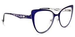 Eileen Cateye Blue Glasses2