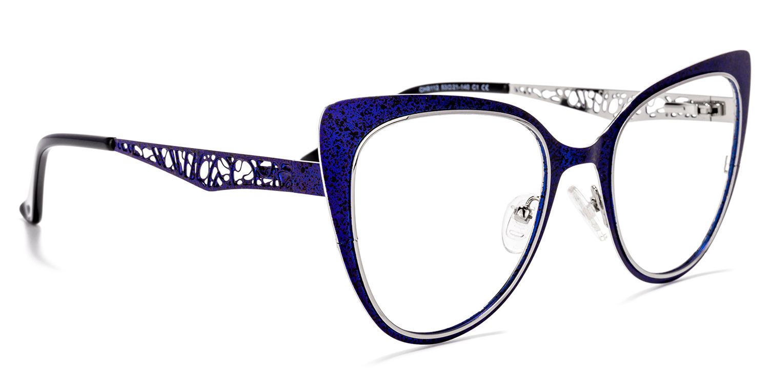Eileen Cateye Blue Glasses | Zeelool Glasses2