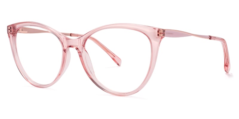 Frances Cateye Pink Glasses | Zeelool Glasses2