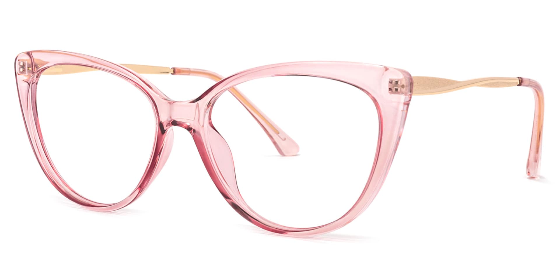Marcus Cateye Pink Glasses | Zeelool Glasses1