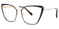 Maxwell Cateye Black Glasses1