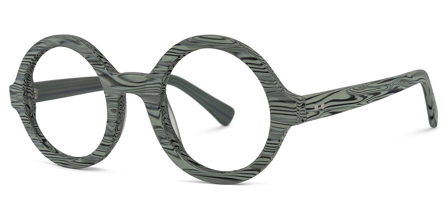 Bares Round Gray Glasses | Zeelool Glasses1