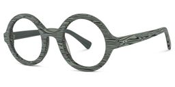 Bares Round Gray Glasses1