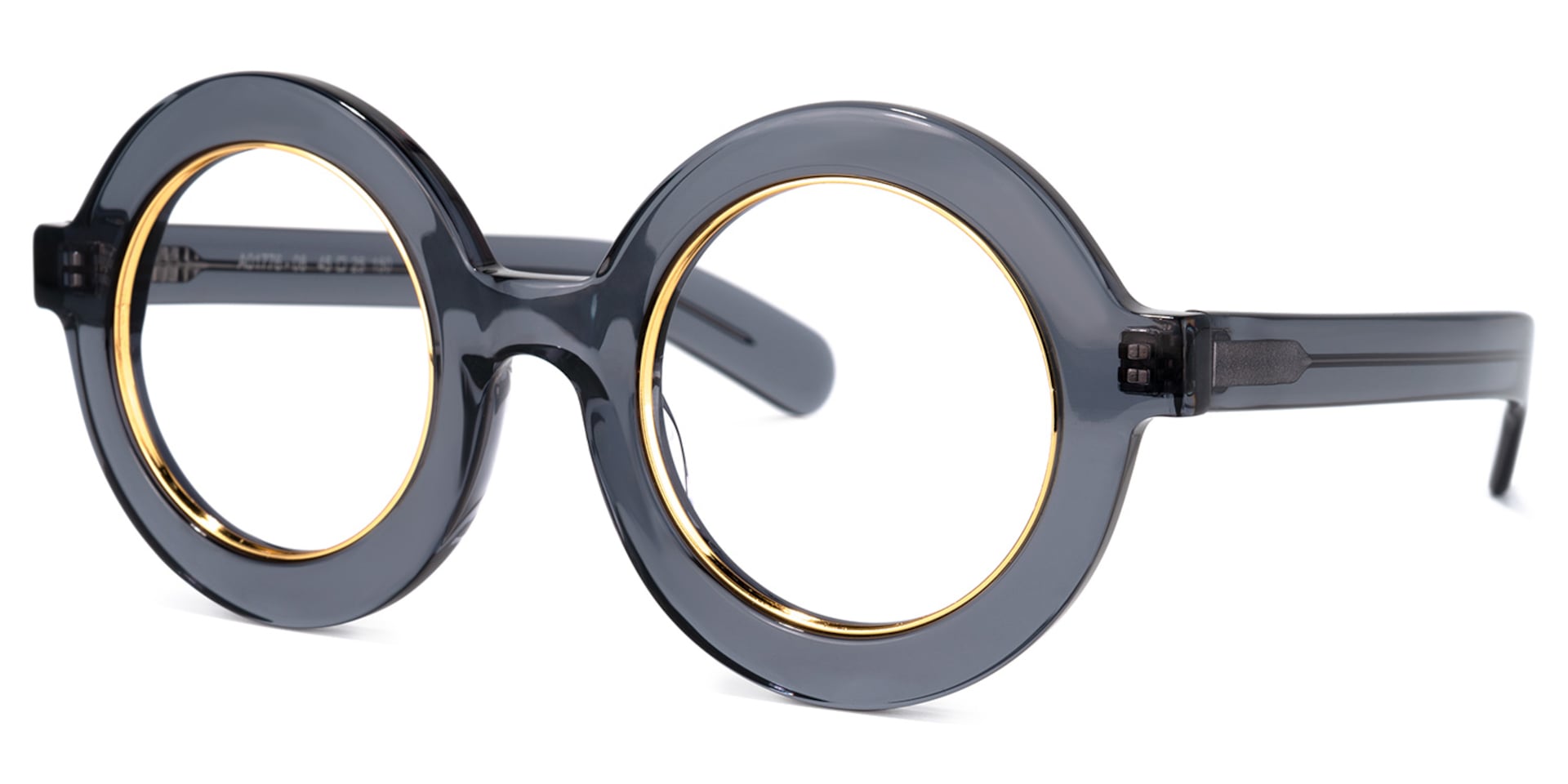 Calhoun Round Gray Glasses | Zeelool Glasses1