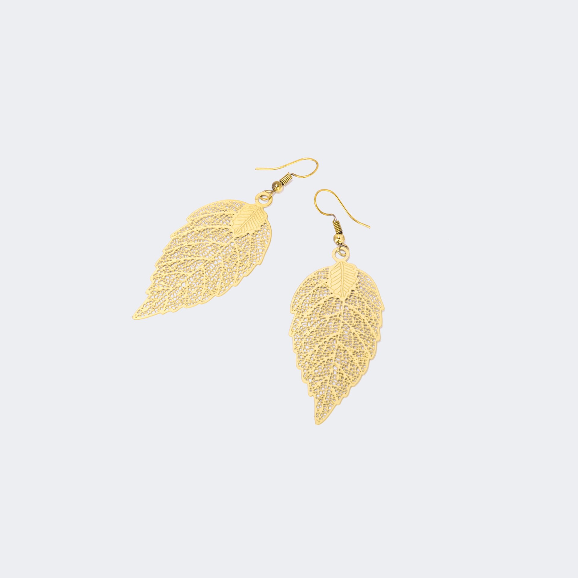 Stylish Leaf Shape Gold Earrings | Zeelool Glasses0