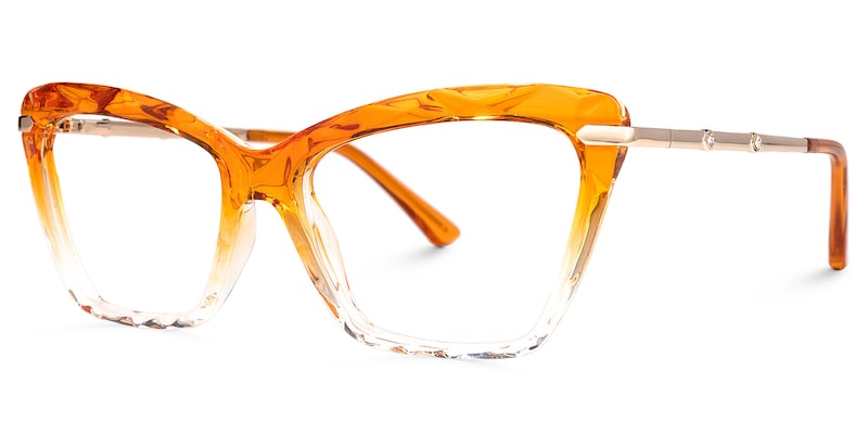 Juliet Cateye Orange Glasses | Zeelool Glasses1