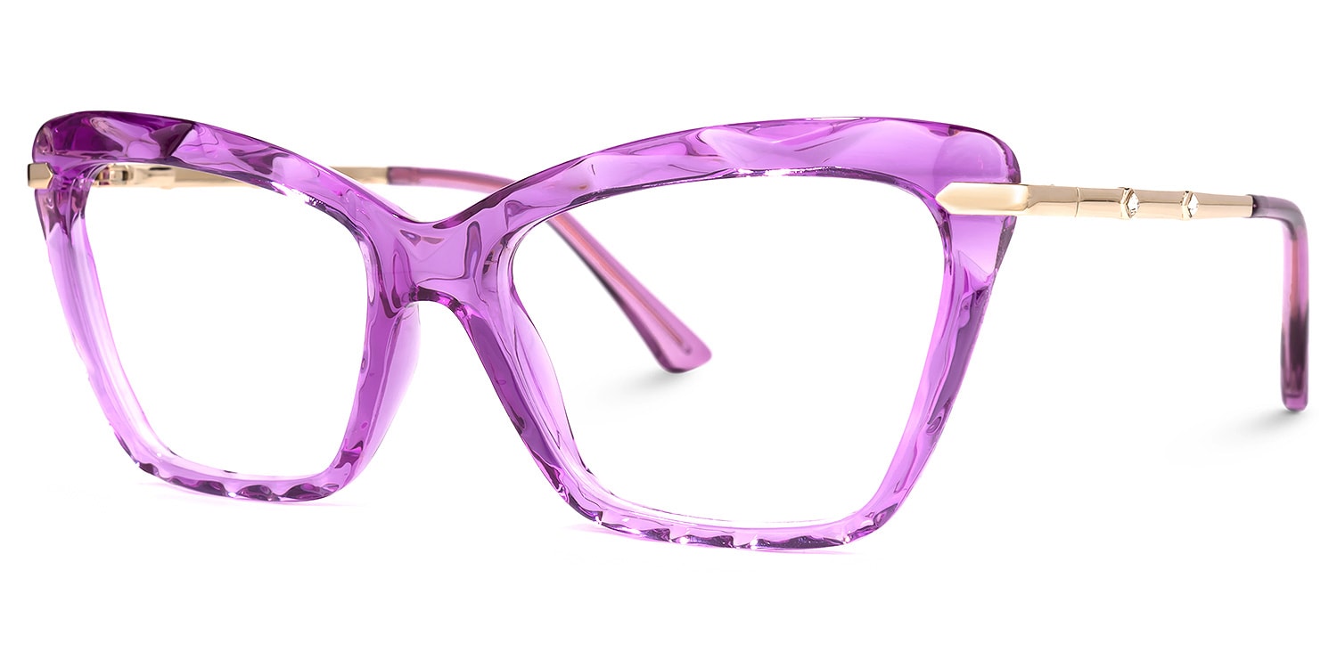 Juliet•ᴥ•❁⃘*.゜オーダーページ Juliet Cateye Purple Glasses | Zeelool Glasses