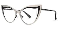 Jalisa Cateye Silver Glasses1