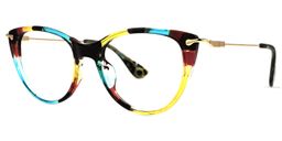 Clement Cat Eye Floral Glasses1