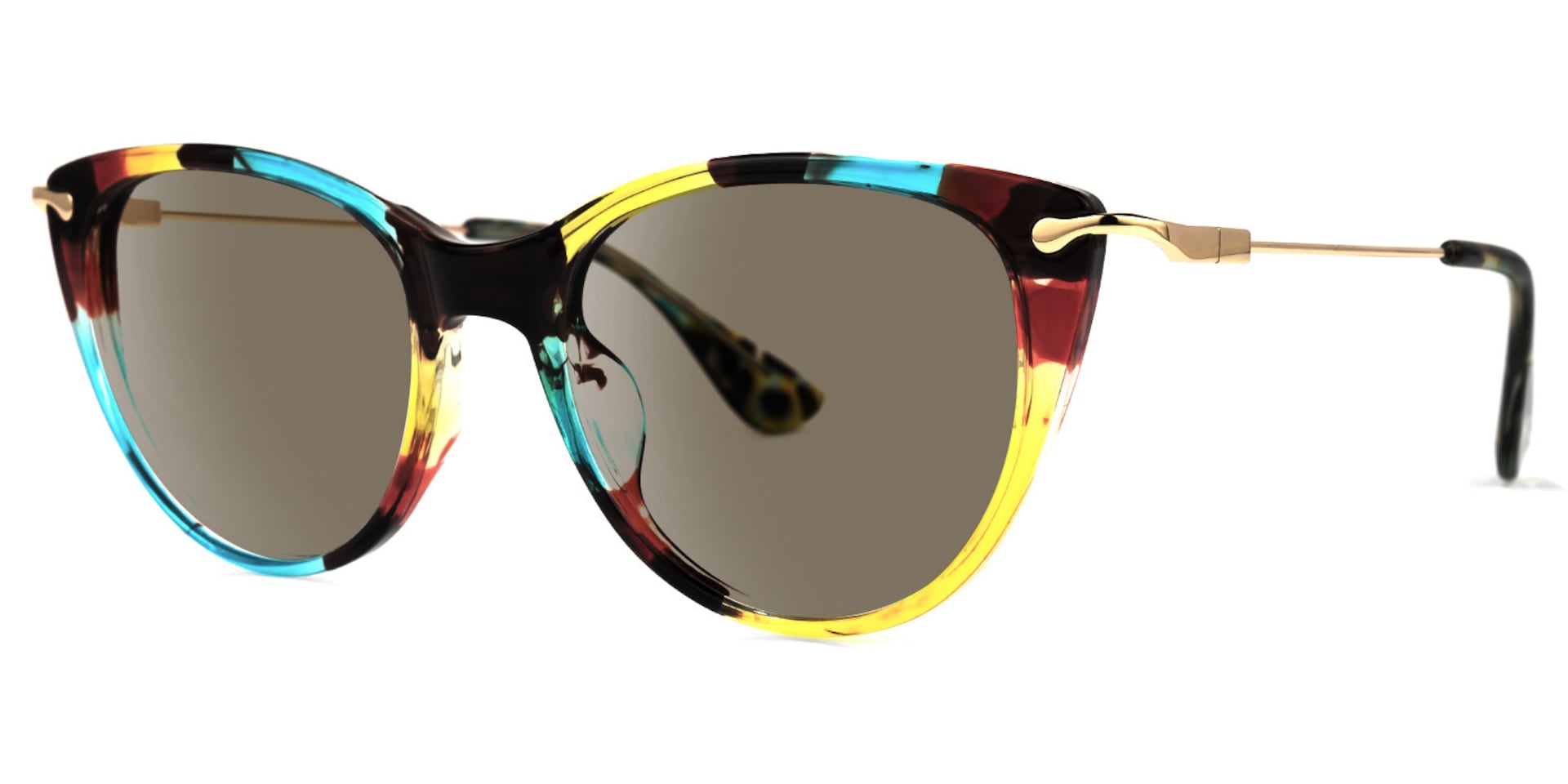 Clement Cat Eye Floral Sunglasses | Zeelool Glasses1